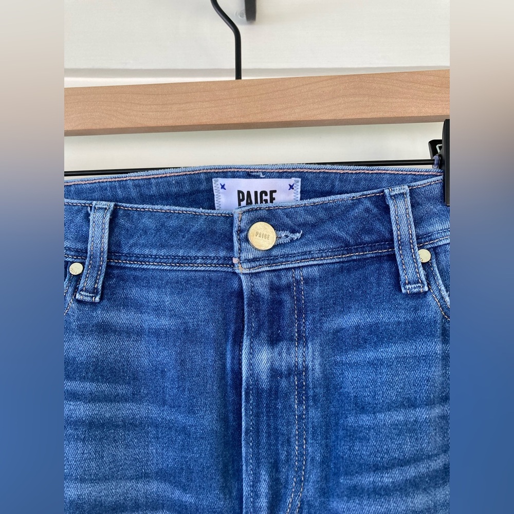 PAIGE | Cindy Ultra High-Rise Slim Ankle Jeans Size 32 - Picture 5 of 9